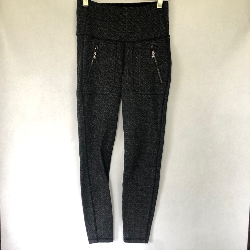 Grey Speckled Legging with Pocket